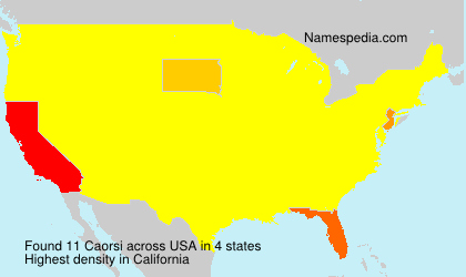 Surname Caorsi in USA Surname Caorsi in USA