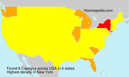 Surname Capagna in USA Surname Capagna in USA