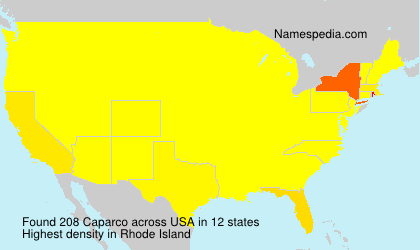 Surname Caparco in USA Surname Caparco in USA