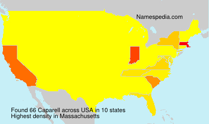 Surname Caparell in USA Surname Caparell in USA