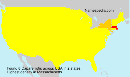 Surname Caparelliotis in USA Surname Caparelliotis in USA