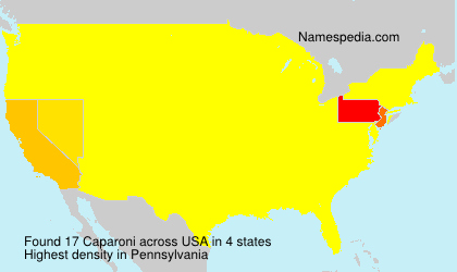 Surname Caparoni in USA Surname Caparoni in USA