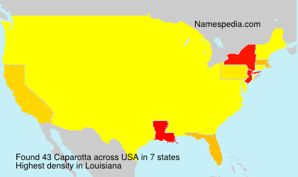 Surname Caparotta in USA Surname Caparotta in USA
