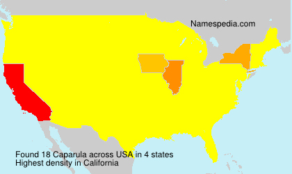 Surname Caparula in USA Surname Caparula in USA