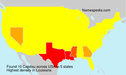 Surname Capdau in USA Surname Capdau in USA