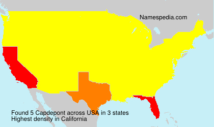 Surname Capdepont in USA Surname Capdepont in USA