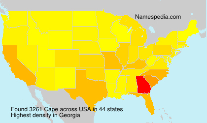 Surname Cape in USA Surname Cape in USA