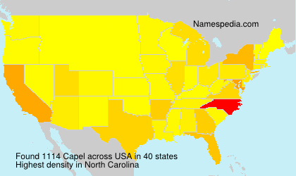 Surname Capel in USA Surname Capel in USA