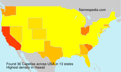 Surname Capellas in USA