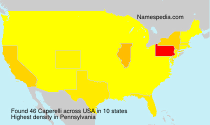 Surname Caperelli in USA Surname Caperelli in USA