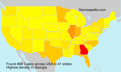 Surname Capes in USA Surname Capes in USA