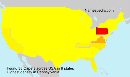Surname Capets in USA Surname Capets in USA