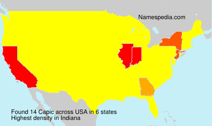 Surname Capic in USA Surname Capic in USA