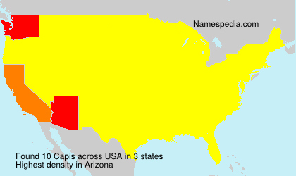 Surname Capis in USA Surname Capis in USA