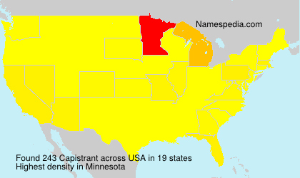 Surname Capistrant in USA Surname Capistrant in USA