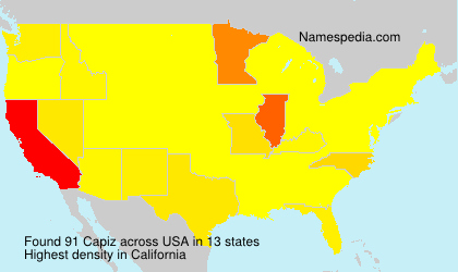 Surname Capiz in USA Surname Capiz in USA