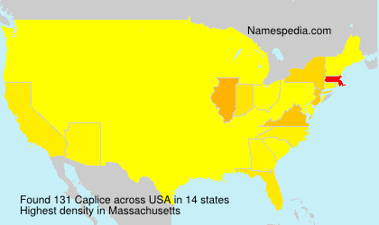 Surname Caplice in USA Surname Caplice in USA