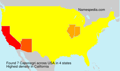 Surname Caponegri in USA Surname Caponegri in USA