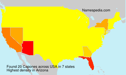 Surname Capones in USA Surname Capones in USA