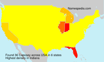 Surname Caposey in USA Surname Caposey in USA