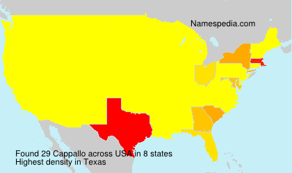 Surname Cappallo in USA Surname Cappallo in USA