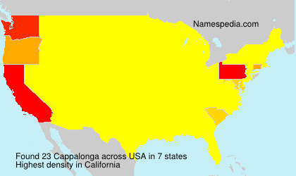 Surname Cappalonga in USA Surname Cappalonga in USA