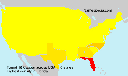Surname Cappar in USA Surname Cappar in USA