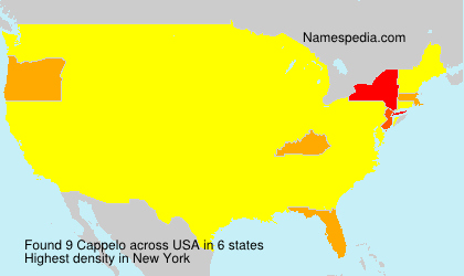 Surname Cappelo in USA Surname Cappelo in USA