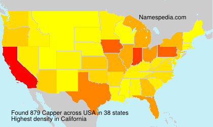 Surname Capper in USA Surname Capper in USA
