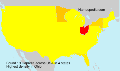Surname Caprella in USA