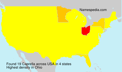Surname Caprella in USA Surname Caprella in USA