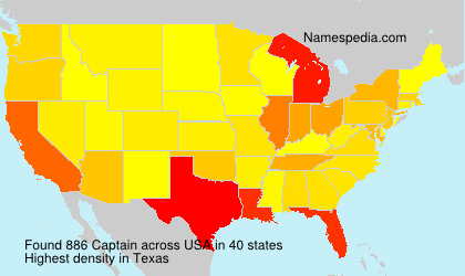 Surname Captain in USA Surname Captain in USA