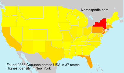 Surname Capuano in USA Surname Capuano in USA