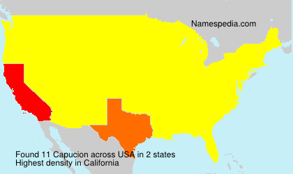 Surname Capucion in USA Surname Capucion in USA