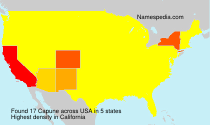 Surname Capune in USA Surname Capune in USA