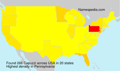 Surname Capuzzi in USA Surname Capuzzi in USA