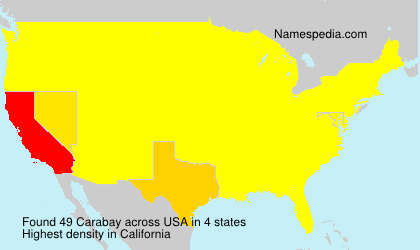 Surname Carabay in USA
