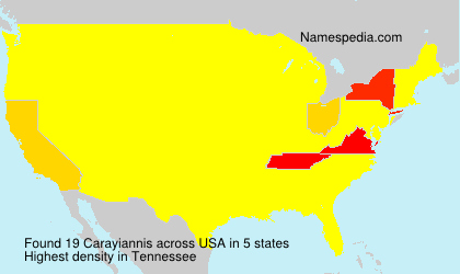 Surname Carayiannis in USA Surname Carayiannis in USA