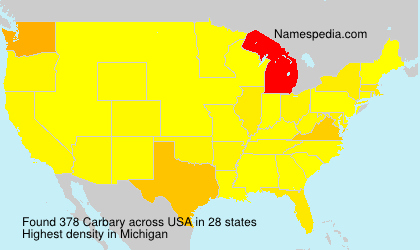 Surname Carbary in USA Surname Carbary in USA