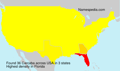 Surname Carcaba in USA