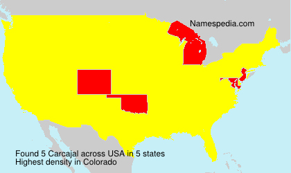 Surname Carcajal in USA Surname Carcajal in USA