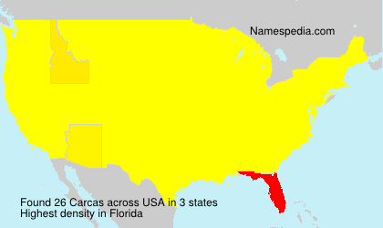 Surname Carcas in USA Surname Carcas in USA