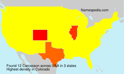 Surname Carcasson in USA Surname Carcasson in USA