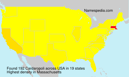 Surname Cardaropoli in USA Surname Cardaropoli in USA
