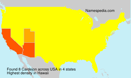 Surname Cardejon in USA Surname Cardejon in USA