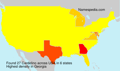 Surname Cardelino in USA Surname Cardelino in USA