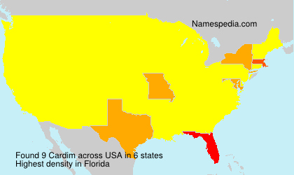 Surname Cardim in USA Surname Cardim in USA