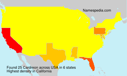 Surname Cardreon in USA Surname Cardreon in USA