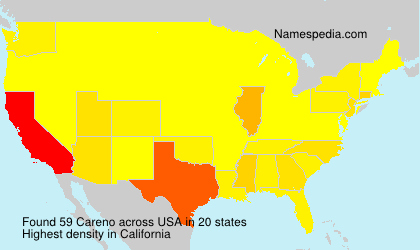 Surname Careno in USA