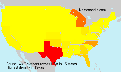 Surname Carethers in USA Surname Carethers in USA